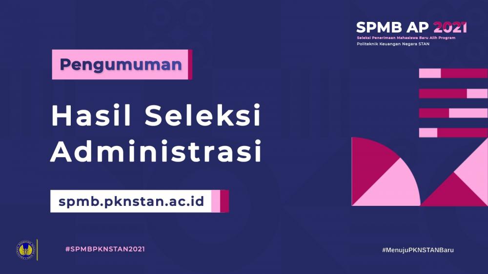 Hasil Seleksi Administrasi SPMB Alih Program Tahun 2021