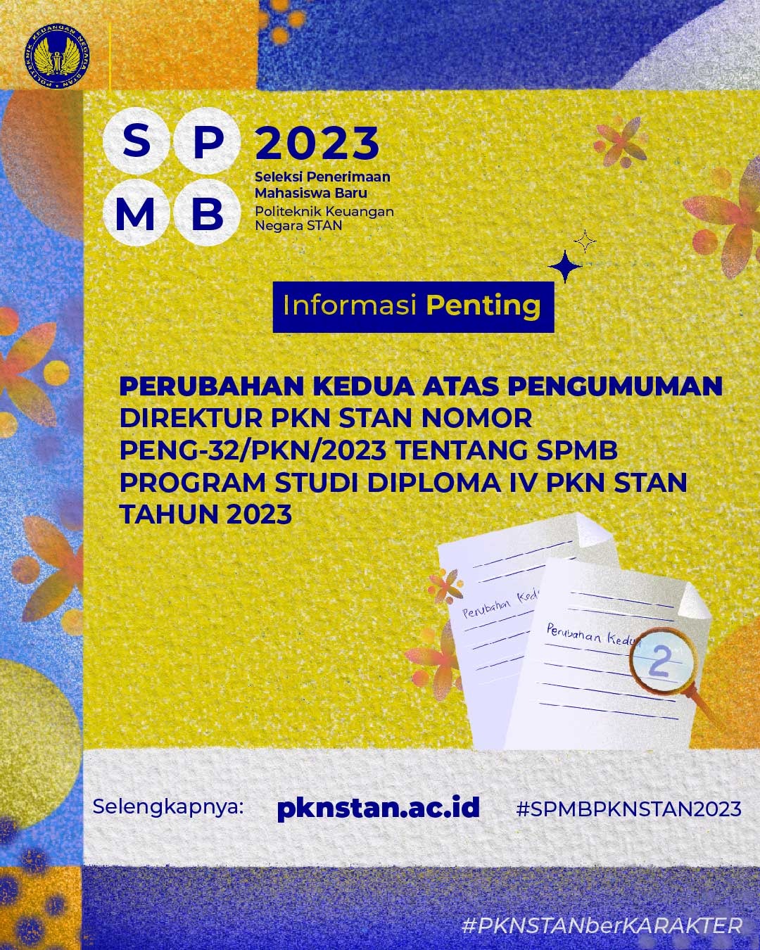 Perubahan Kedua atas Pengumuman Nomor PENG-32/PKN/2023